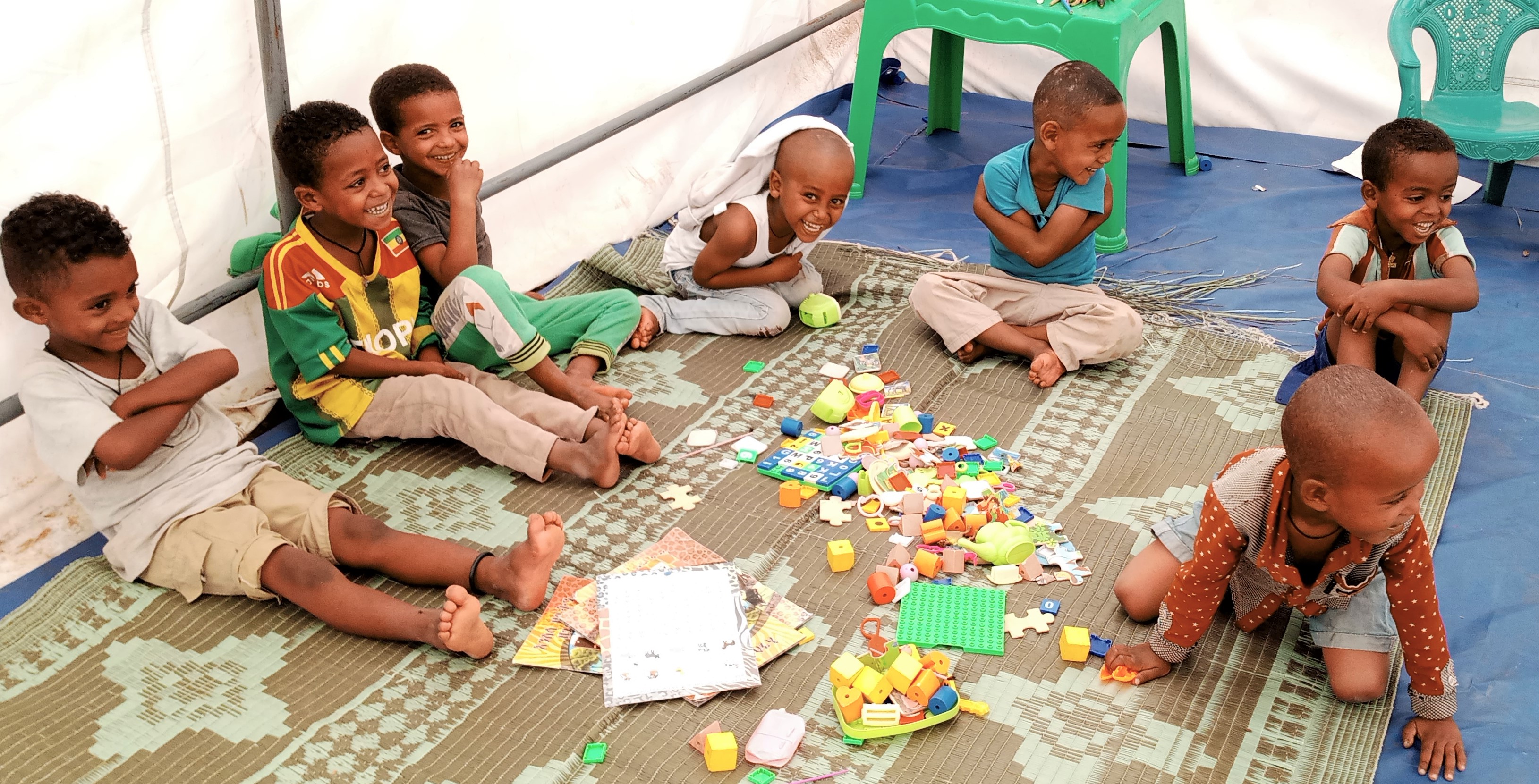 Nurturing learning through play experiences among displaced children in